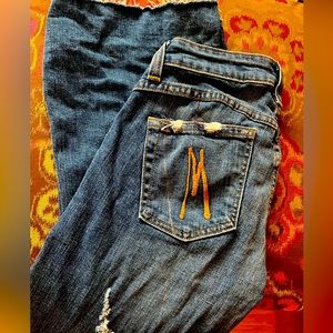 Marciano | Vintage Distressed Flare Hippie Jeans | size 27